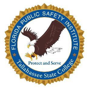 Logo for the Florida Public Safety Institute featuring a flying eagle in a golden seal